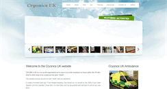 Desktop Screenshot of cryonics-uk.org